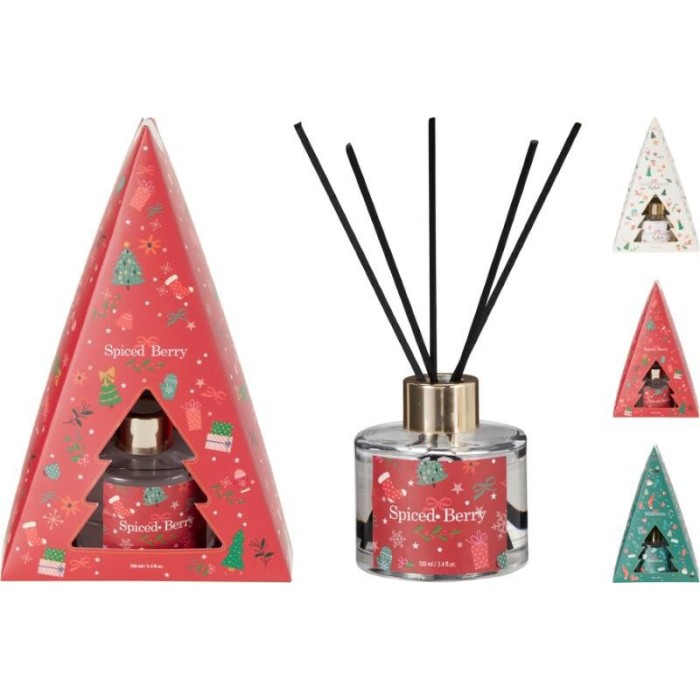 DIFFUSORE SCATOLA NATALE 3 COLORI 100ML.